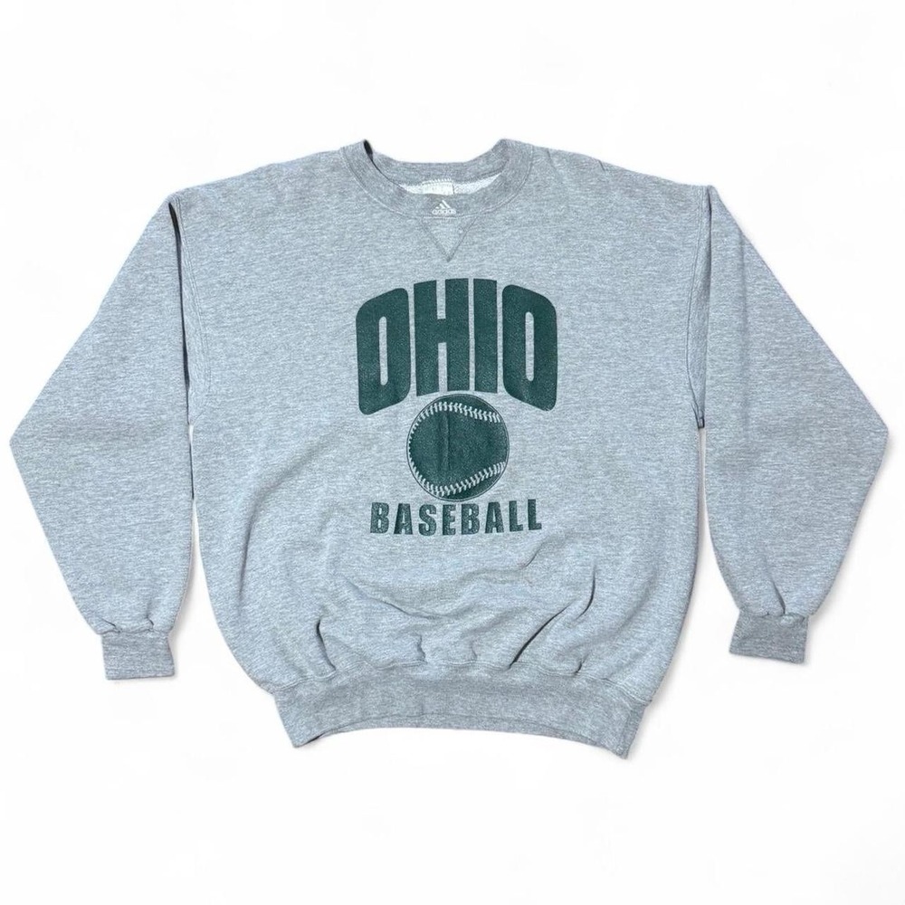 Vintage Adidas Ohio State University Baseball Team Pullover Crewneck Large